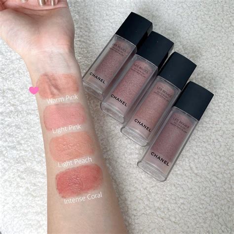 chanel water-fresh blush swatches|Chanel les beiges blush.